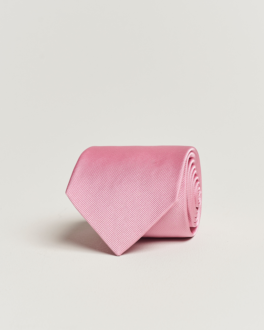 Uomini | Cravatte | Amanda Christensen | Plain Classic Tie 8 cm Pink