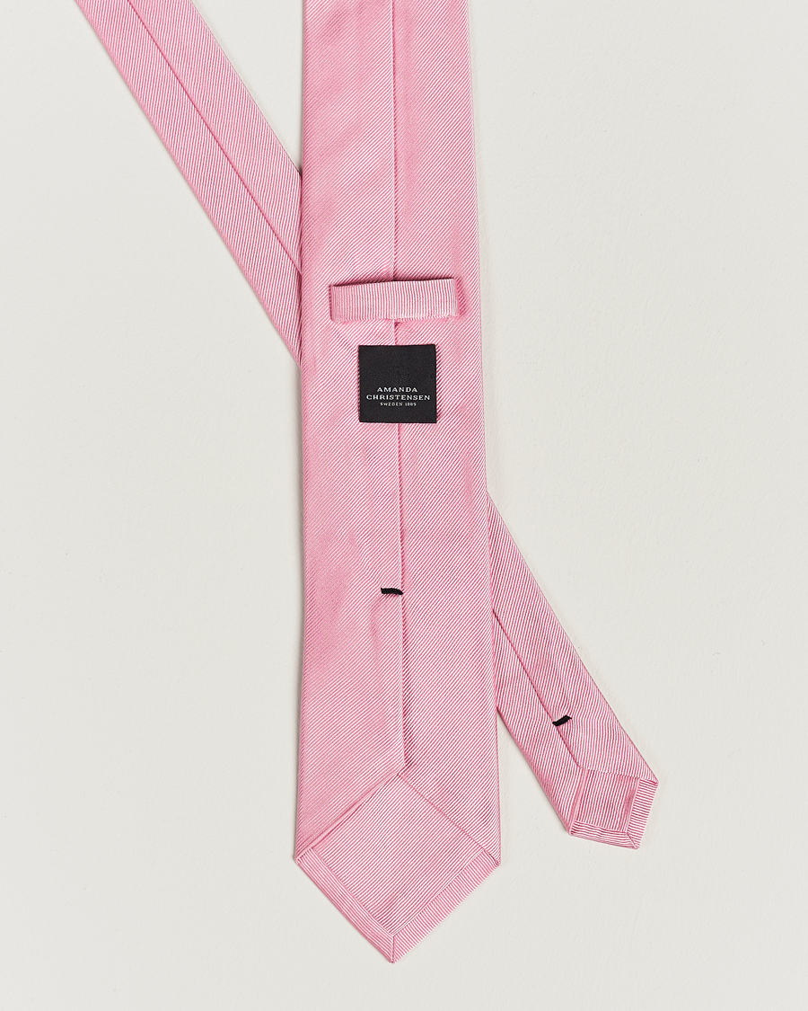 Uomini | Cravatte | Amanda Christensen | Plain Classic Tie 8 cm Pink