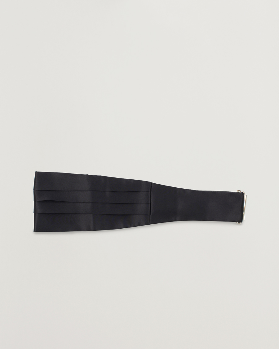 Uomini | Papillon | Amanda Christensen | Silk Cummerbund Set Black Black