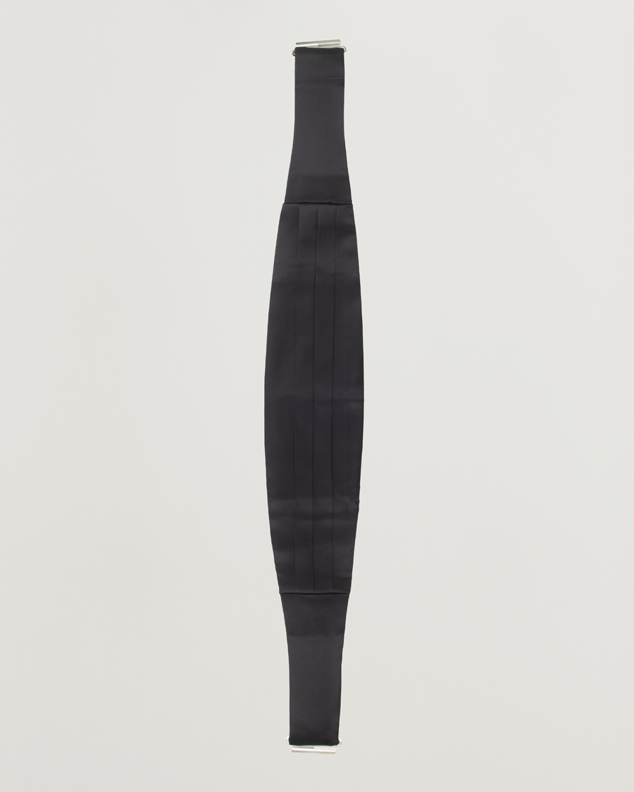 Uomini | Papillon | Amanda Christensen | Silk Cummerbund Set Black Black