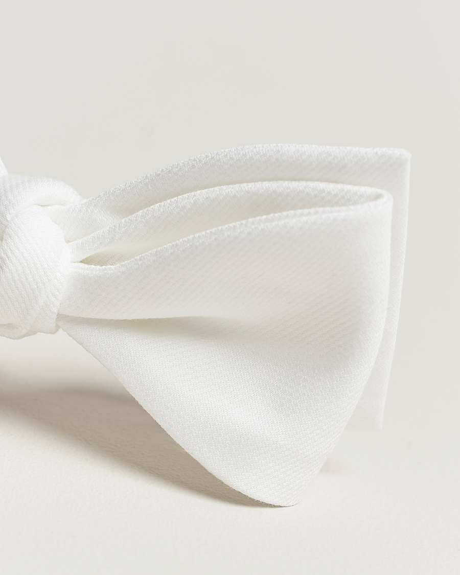 Uomini | Papillon | Amanda Christensen | Cotton Pique Self Tie White