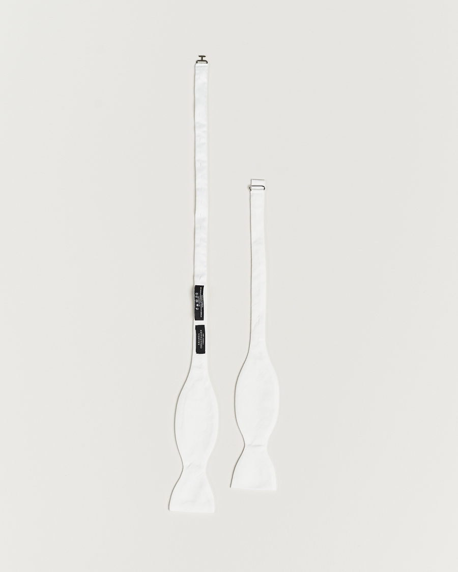 Uomini | Papillon | Amanda Christensen | Cotton Pique Self Tie White