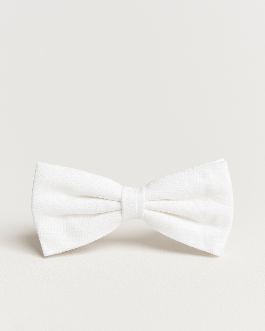 Uomini | Papillon | Amanda Christensen | Cotton Pique Pre Tie White