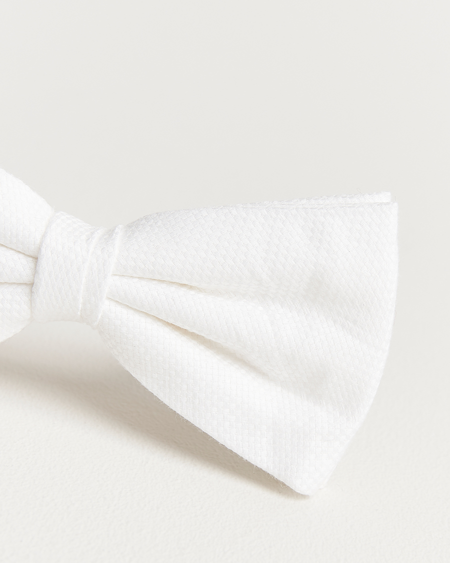Uomini | Papillon | Amanda Christensen | Cotton Pique Pre Tie White