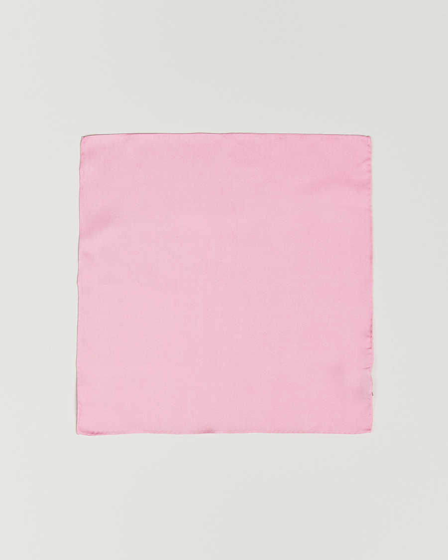 Uomini | Fazzoletti da taschino | Amanda Christensen | Handkercheif Silk Pink