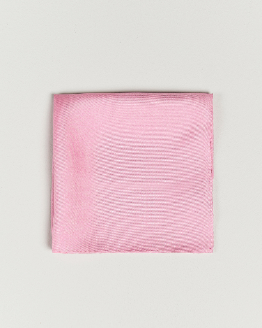 Uomini | Fazzoletti da taschino | Amanda Christensen | Handkercheif Silk Pink