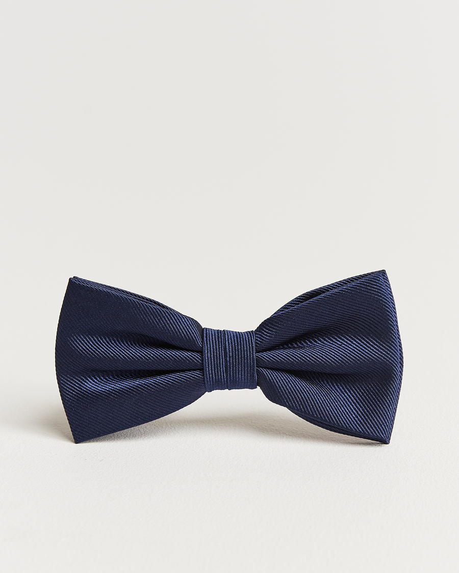 Uomini | Amanda Christensen Pre Tie Silk Navy | Amanda Christensen | Pre Tie Silk Navy