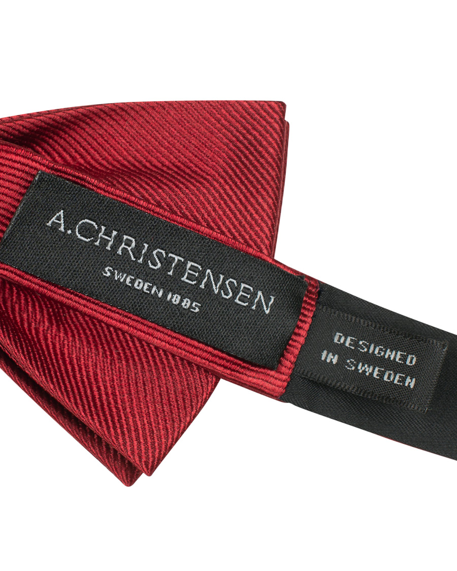 Uomini | Amanda Christensen Pre Tie Silk Wine Red | Amanda Christensen | Pre Tie Silk Wine Red