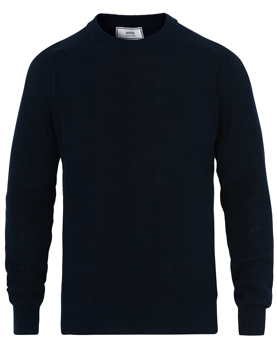 Uomini | Maglieria | AMI | Fisherman Sweater Marine