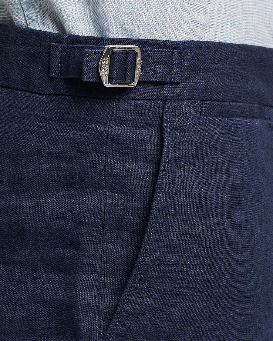 Uomini | Pantaloncini | Orlebar Brown | Norwich Linen Shorts Navy