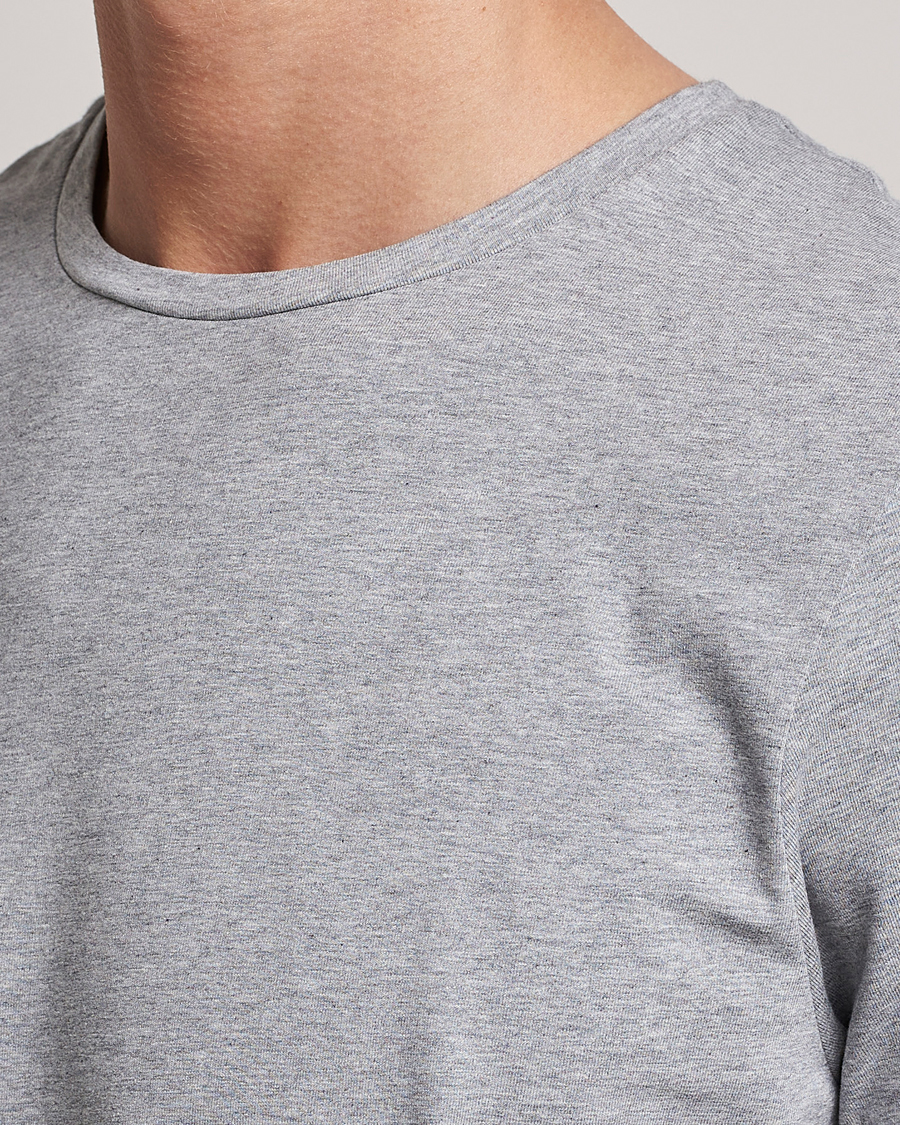 Uomini | T-shirt | Bread & Boxers | 2-Pack Crew Neck Tee Grey Melange