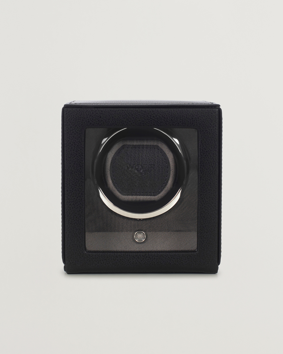 Uomini | Orologi & Portagioielli | WOLF | Cub Single Winder With Cover Black