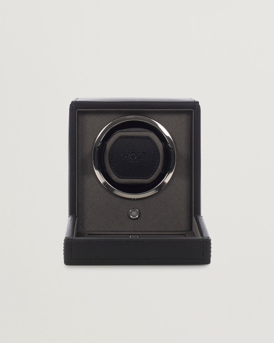 Uomini | Orologi & Portagioielli | WOLF | Cub Single Winder With Cover Black