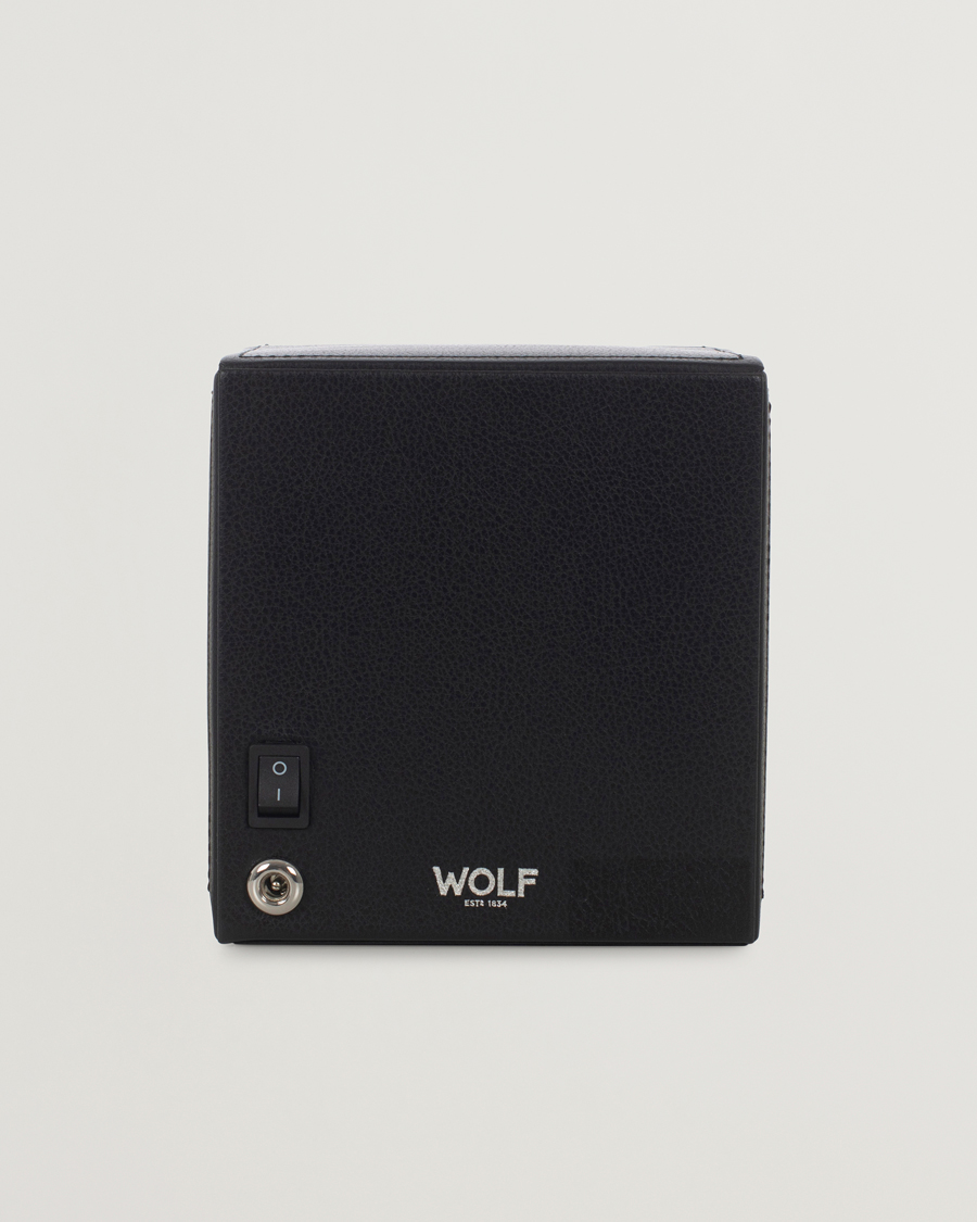 Uomini | Orologi & Portagioielli | WOLF | Cub Single Winder With Cover Black