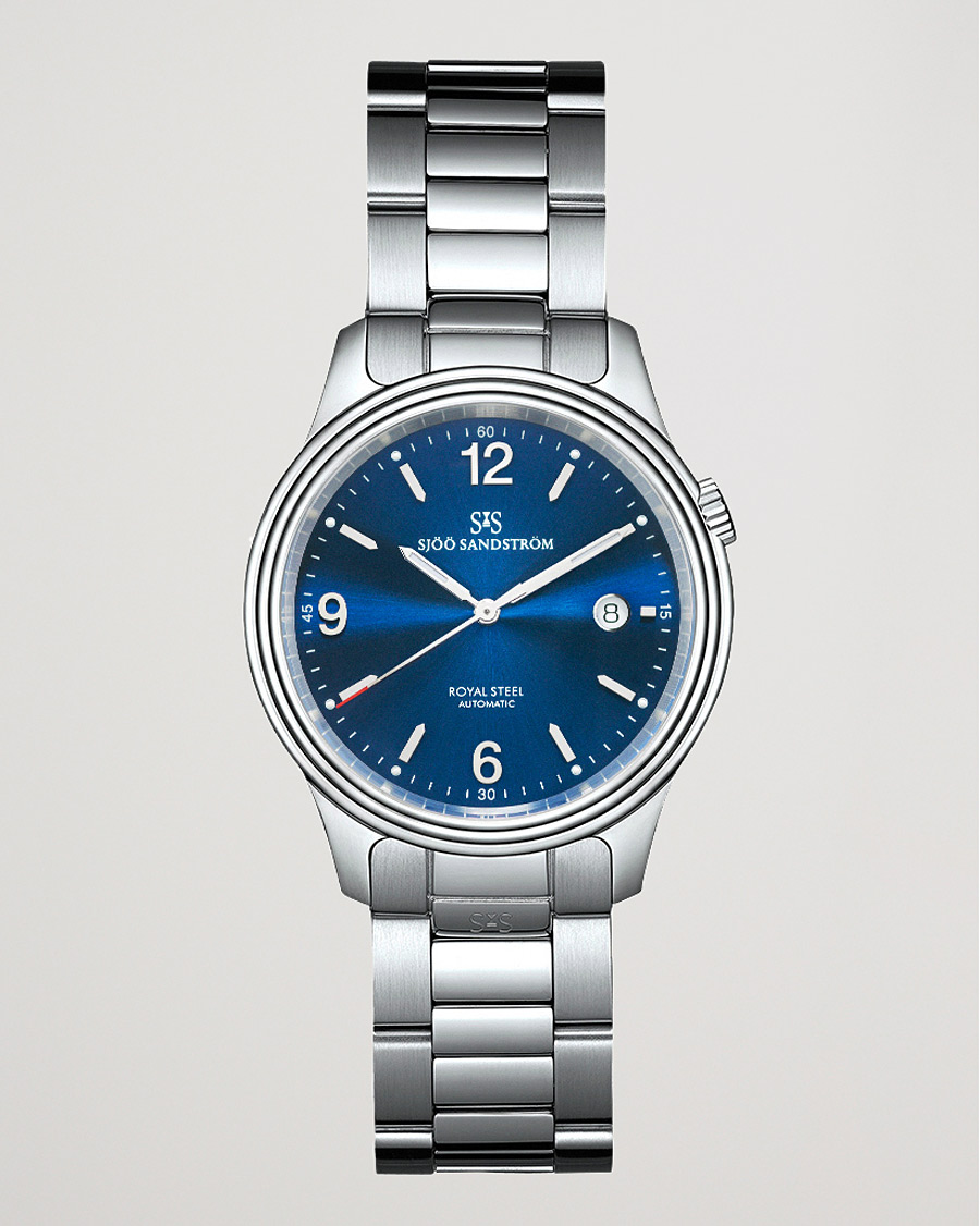 Uomini | Sjöö Sandström Royal Steel Classic 41mm Blue and Steel | Sjöö Sandström | Royal Steel Classic 41mm Blue and Steel