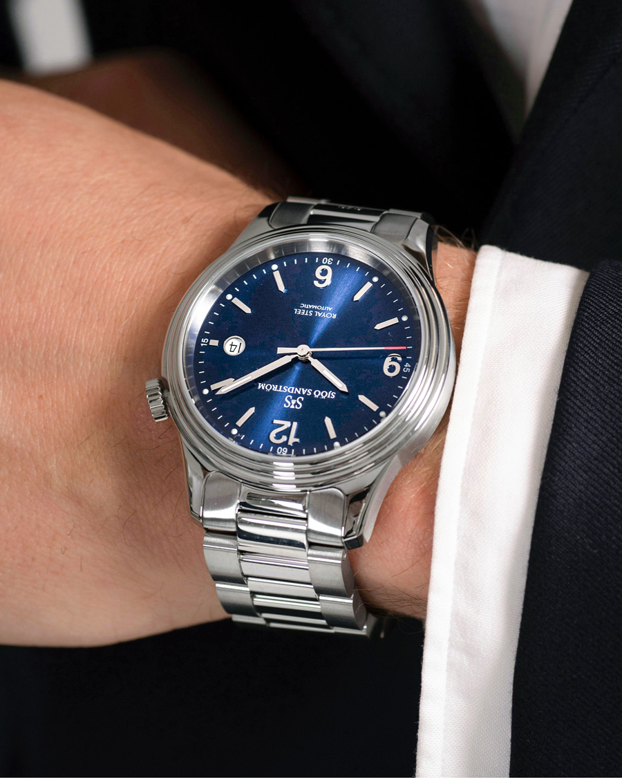 Uomini | Sjöö Sandström Royal Steel Classic 41mm Blue and Steel | Sjöö Sandström | Royal Steel Classic 41mm Blue and Steel