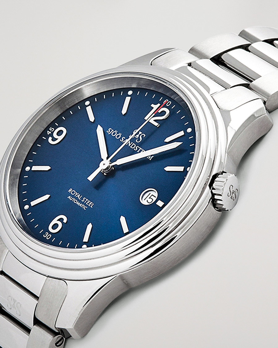 Uomini | Sjöö Sandström Royal Steel Classic 41mm Blue and Steel | Sjöö Sandström | Royal Steel Classic 41mm Blue and Steel