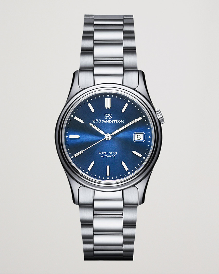 Uomini | Sjöö Sandström Royal Steel Classic 36mm Blue and Steel | Sjöö Sandström | Royal Steel Classic 36mm Blue and Steel