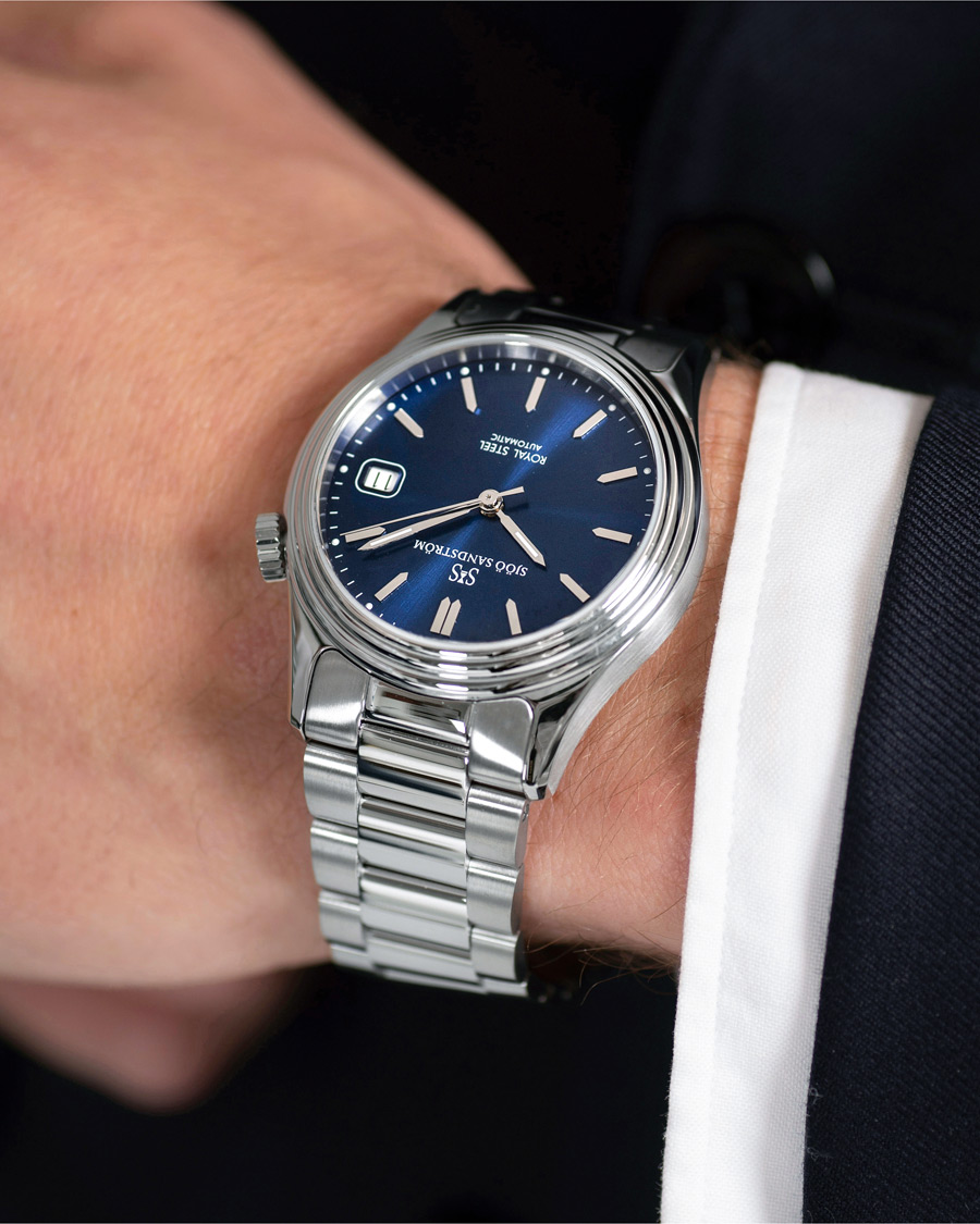 Uomini | Sjöö Sandström Royal Steel Classic 36mm Blue and Steel | Sjöö Sandström | Royal Steel Classic 36mm Blue and Steel