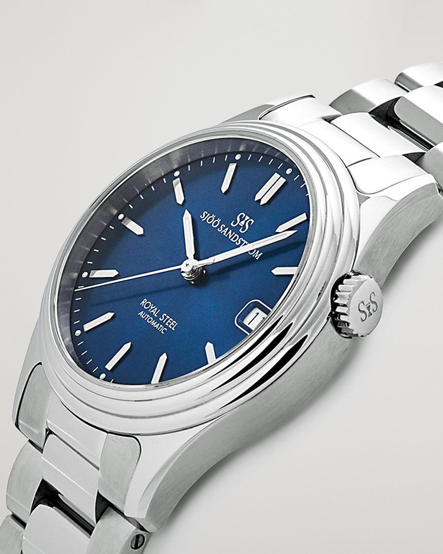 Uomini | Sjöö Sandström Royal Steel Classic 36mm Blue and Steel | Sjöö Sandström | Royal Steel Classic 36mm Blue and Steel