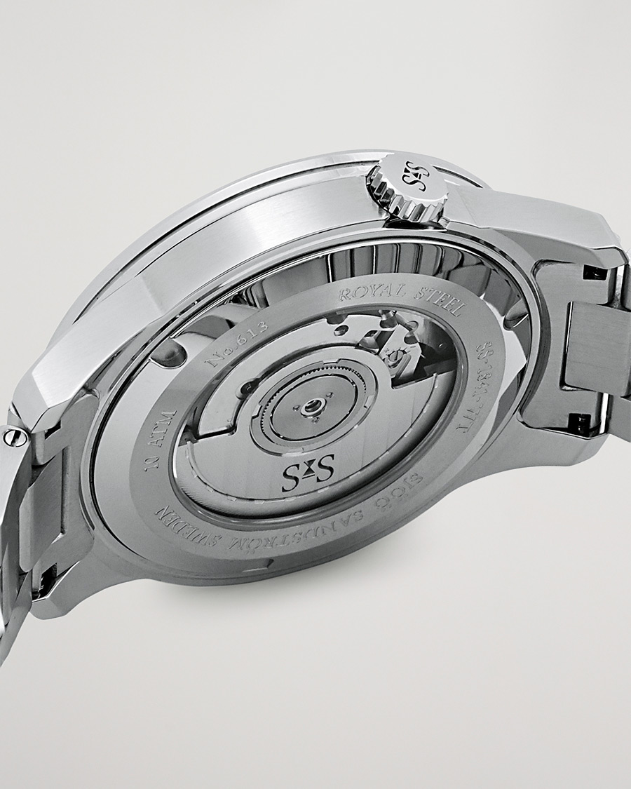 Uomini | Sjöö Sandström Royal Steel Worldtimer 41mm Blue with Steel | Sjöö Sandström | Royal Steel Worldtimer 41mm Blue with Steel