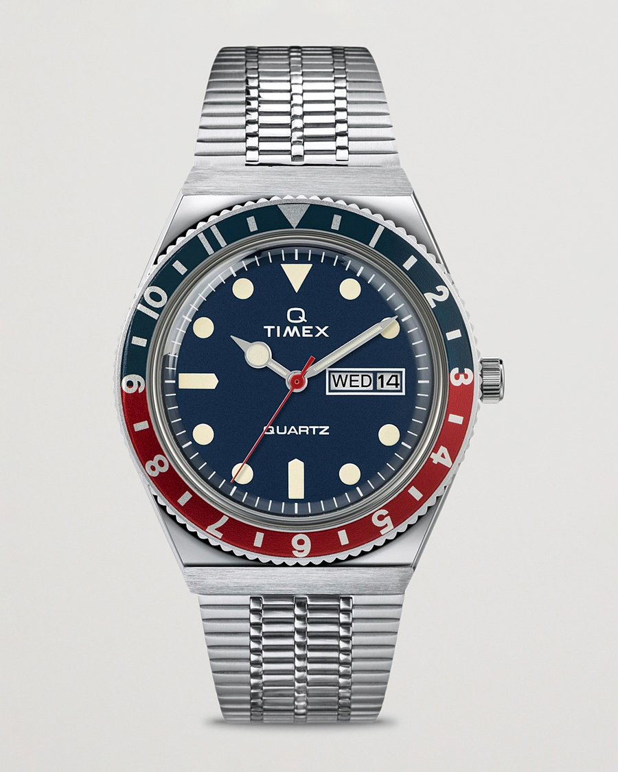 Uomini | Timex Q Reissue 1979 Silver/Blue Dial | Timex | Q Reissue 1979 Silver/Blue Dial