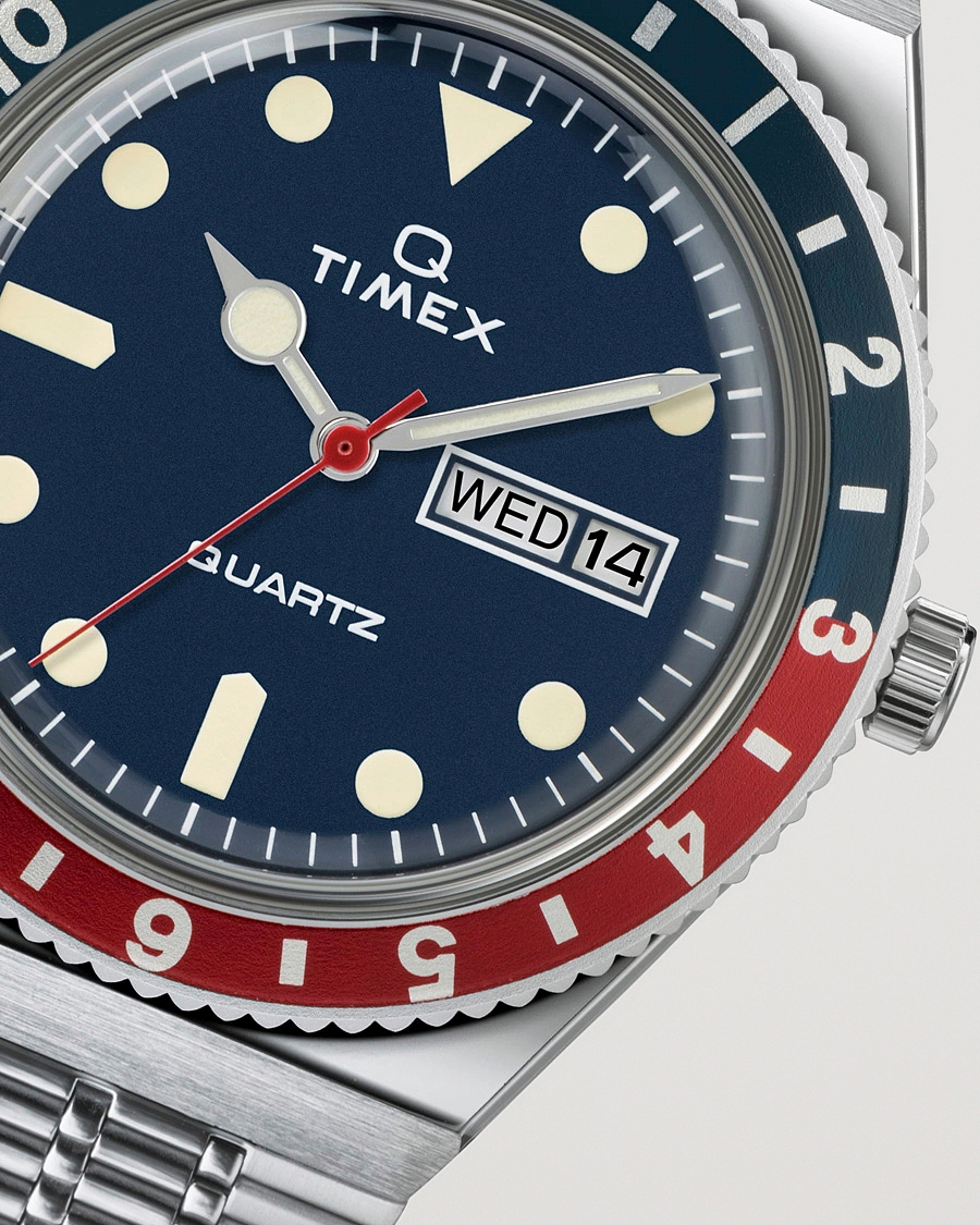 Uomini | Timex Q Reissue 1979 Silver/Blue Dial | Timex | Q Reissue 1979 Silver/Blue Dial
