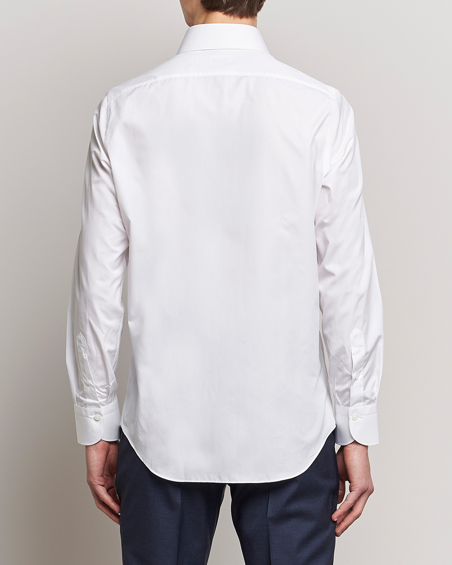 Uomini | Camicie | Finamore Napoli | Milano Slim Fit Classic Shirt White