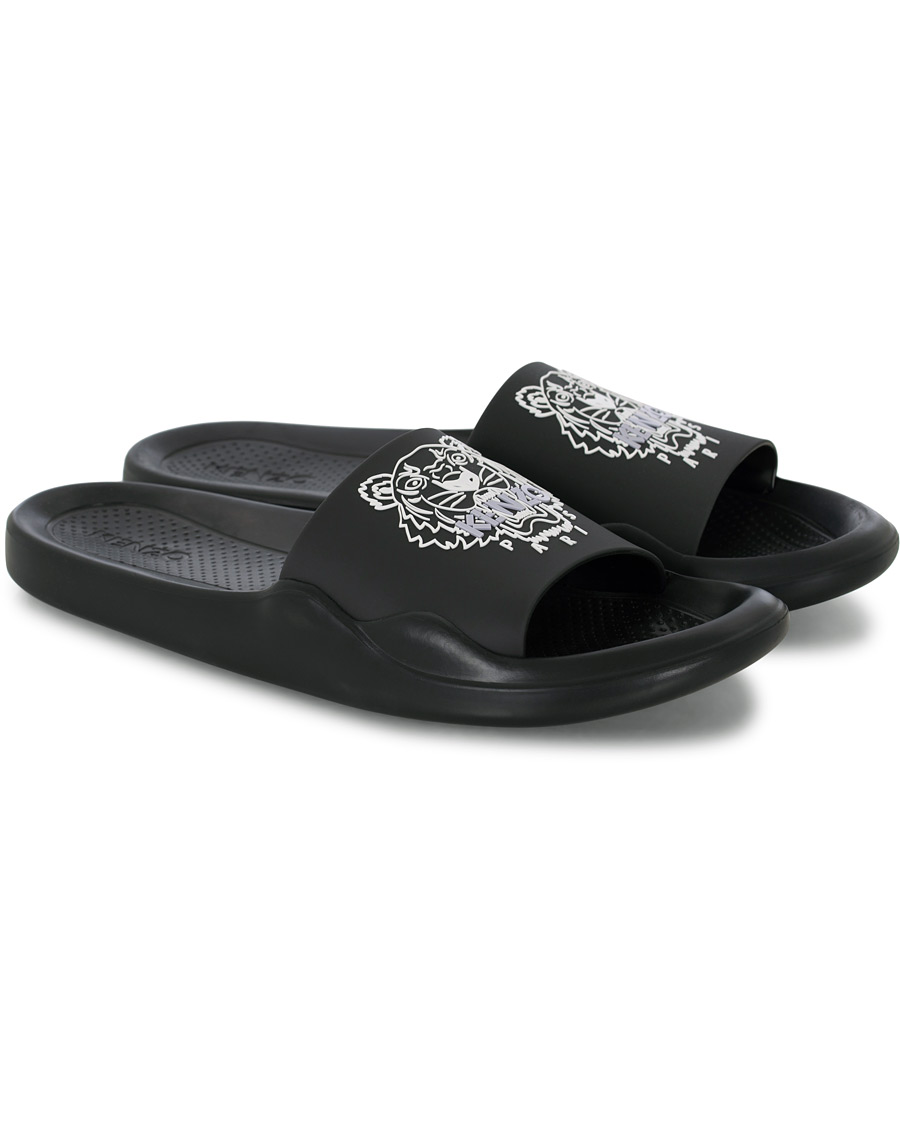 Uomini | KENZO Pool Mule Tiger Head Black | KENZO | Pool Mule Tiger Head Black