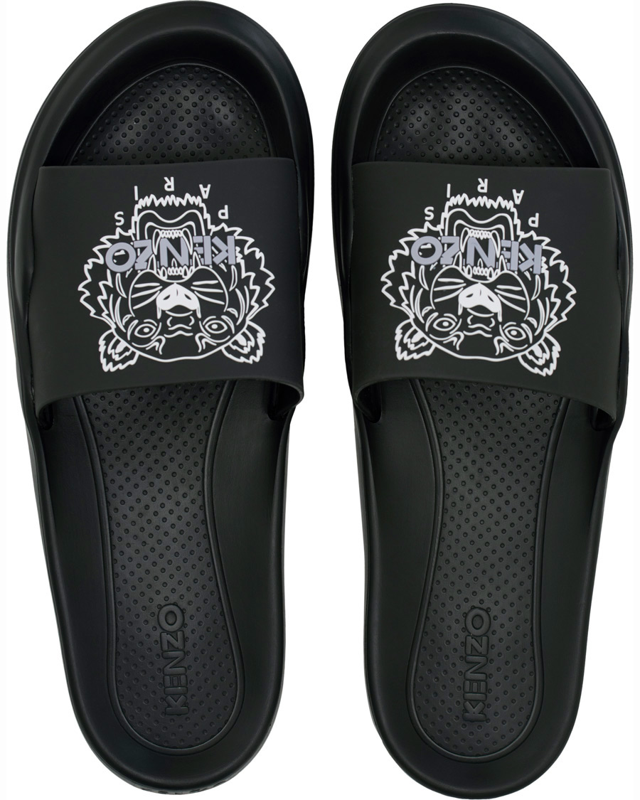 Uomini | KENZO Pool Mule Tiger Head Black | KENZO | Pool Mule Tiger Head Black