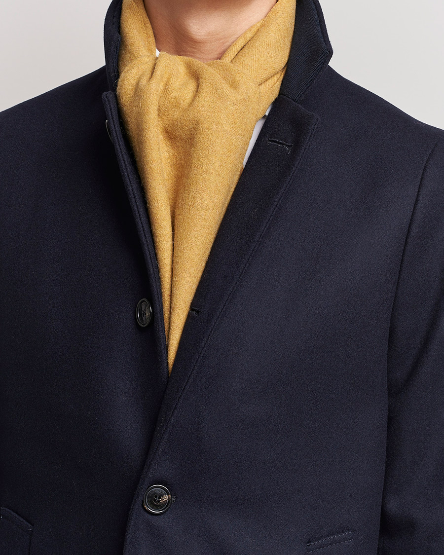 Uomini | Amanda Christensen Wool Scarf Yellow Melange | Amanda Christensen | Wool Scarf Yellow Melange