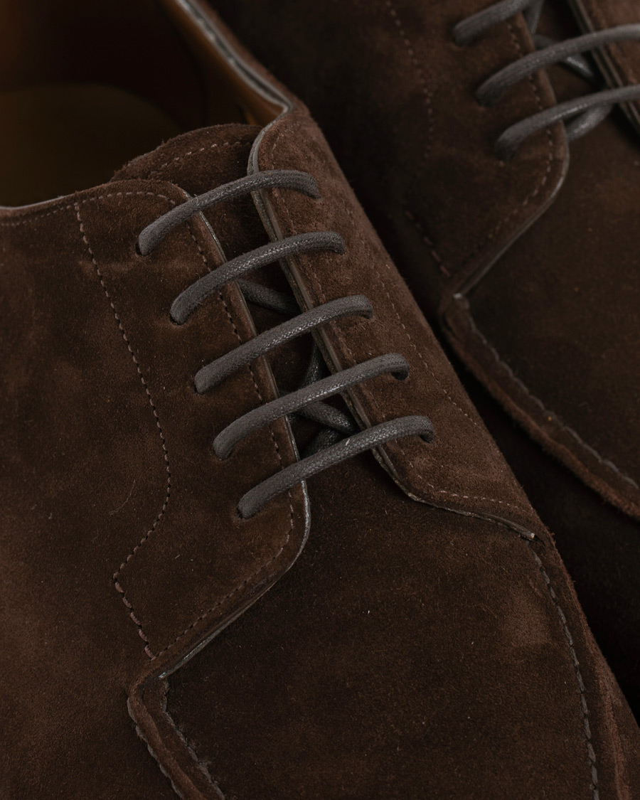 Uomini | Edward Green Dover Split Toe R2 Sole Derby Mink Suede | Edward Green | Dover Split Toe R2 Sole Derby Mink Suede