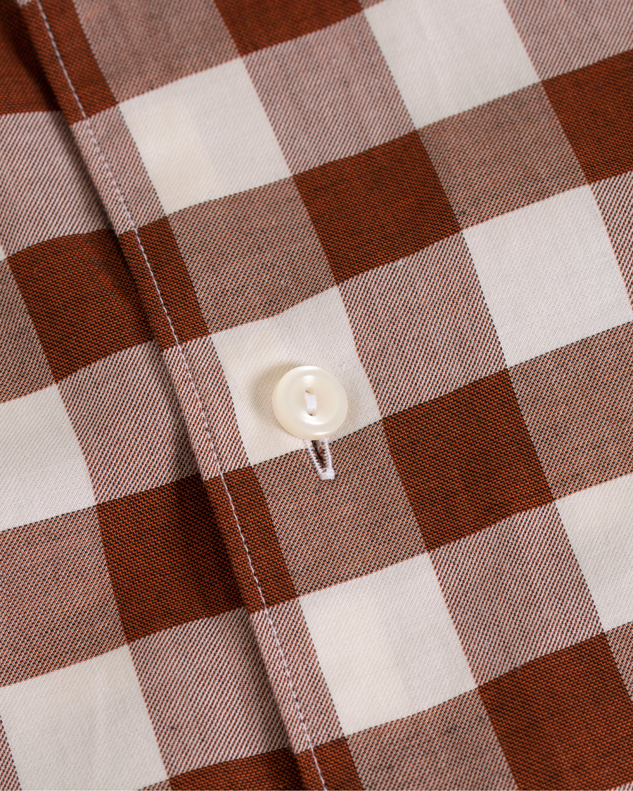 Uomini | Camicie | Eton | Slim Fit Twill Button Under Shirt Red/White
