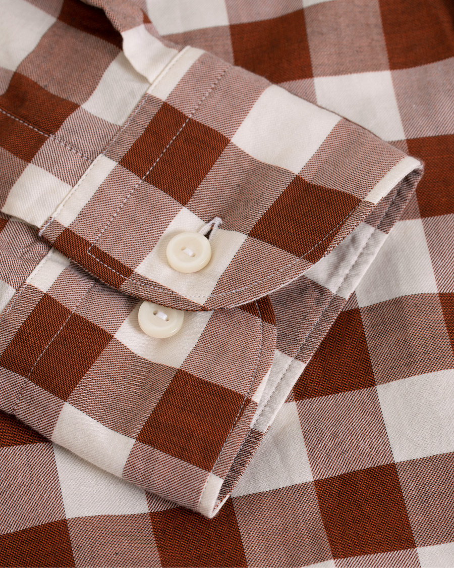 Uomini | Camicie | Eton | Slim Fit Twill Button Under Shirt Red/White