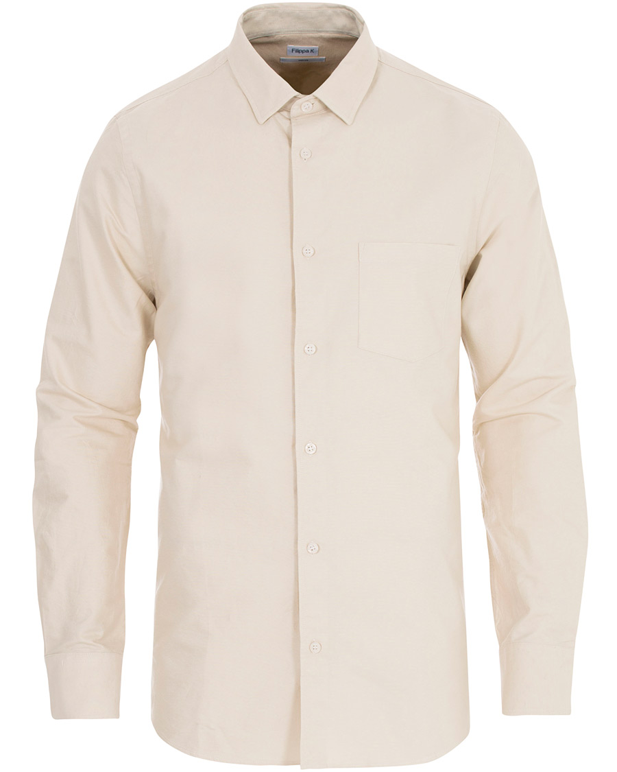 Uomini | Camicie | Filippa K | Tim Oxford Shirt Bisque