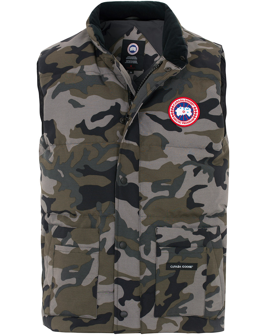 Uomini | Giacche | Canada Goose | Freestyle Crew Vest Coastal Grey Camo