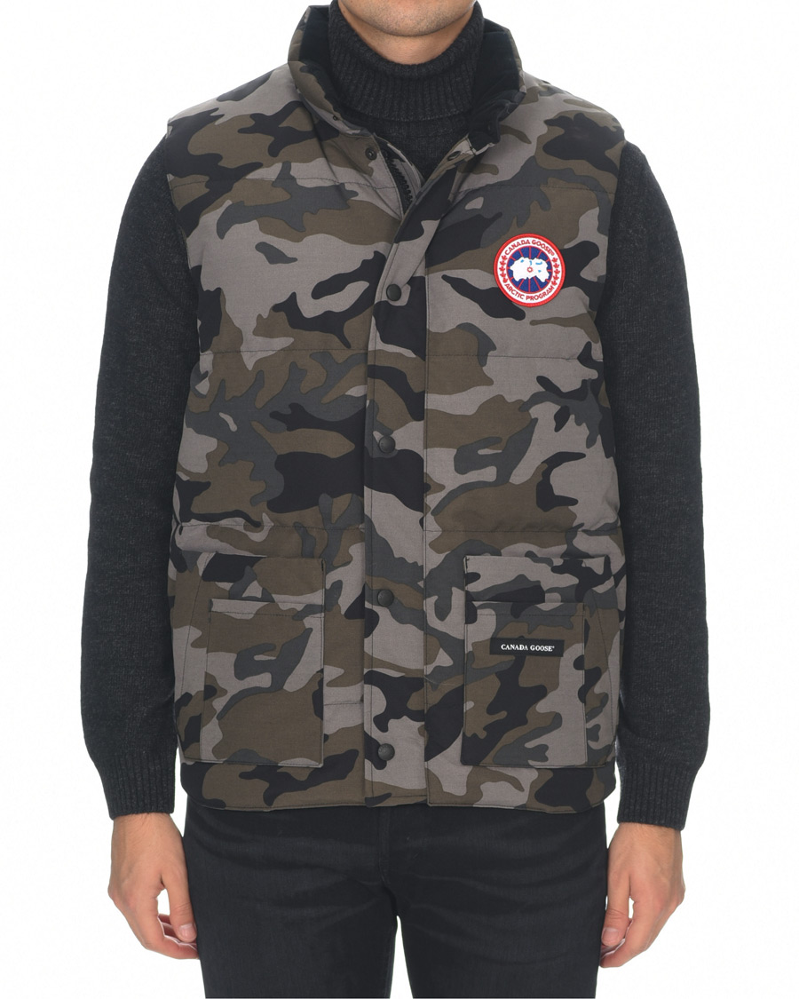 Uomini | Giacche | Canada Goose | Freestyle Crew Vest Coastal Grey Camo