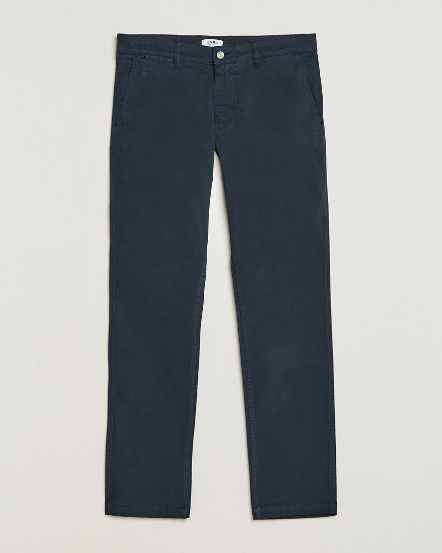 Uomini | Pantaloni | NN07 | Marco Slim Fit Stretch Chinos Navy Blue