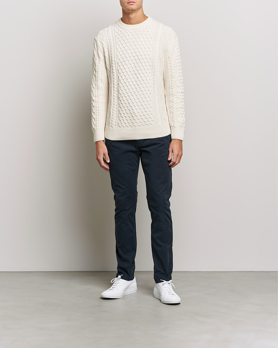 Uomini | Pantaloni | NN07 | Marco Slim Fit Stretch Chinos Navy Blue