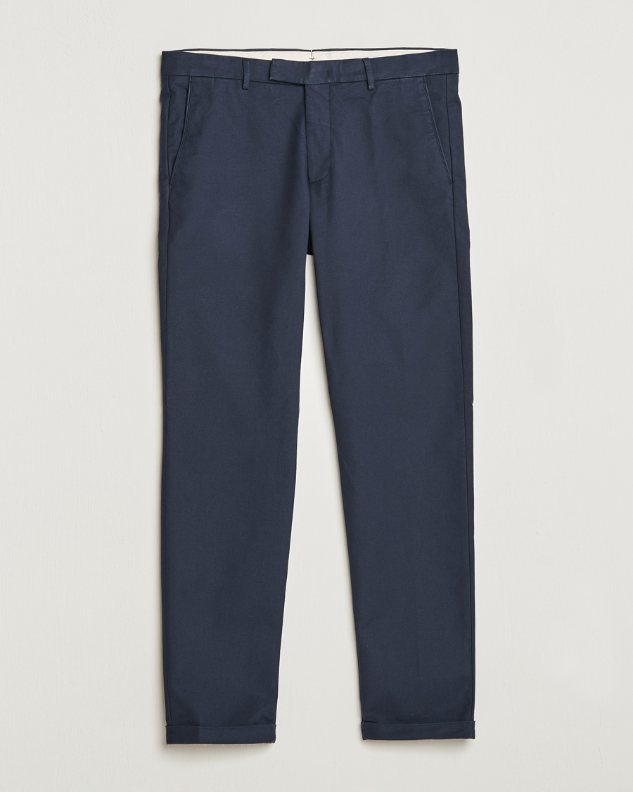 Uomini | Pantaloni | NN07 | Scott Regular Fit Stretch Trousers Navy Blue