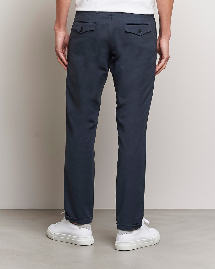 Uomini | Pantaloni | NN07 | Scott Regular Fit Stretch Trousers Navy Blue