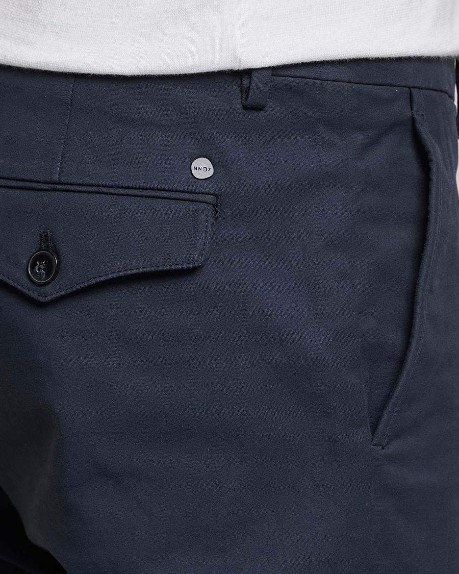 Uomini | Pantaloni | NN07 | Scott Regular Fit Stretch Trousers Navy Blue
