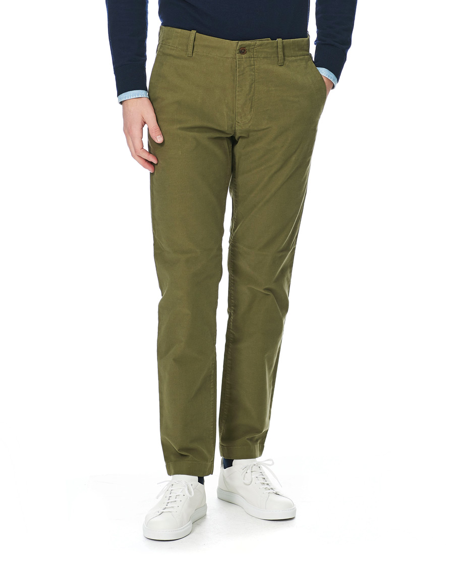 Uomini | Pantaloni | NN07 | Steven Regular Fit Stretch Chinos Moss Green