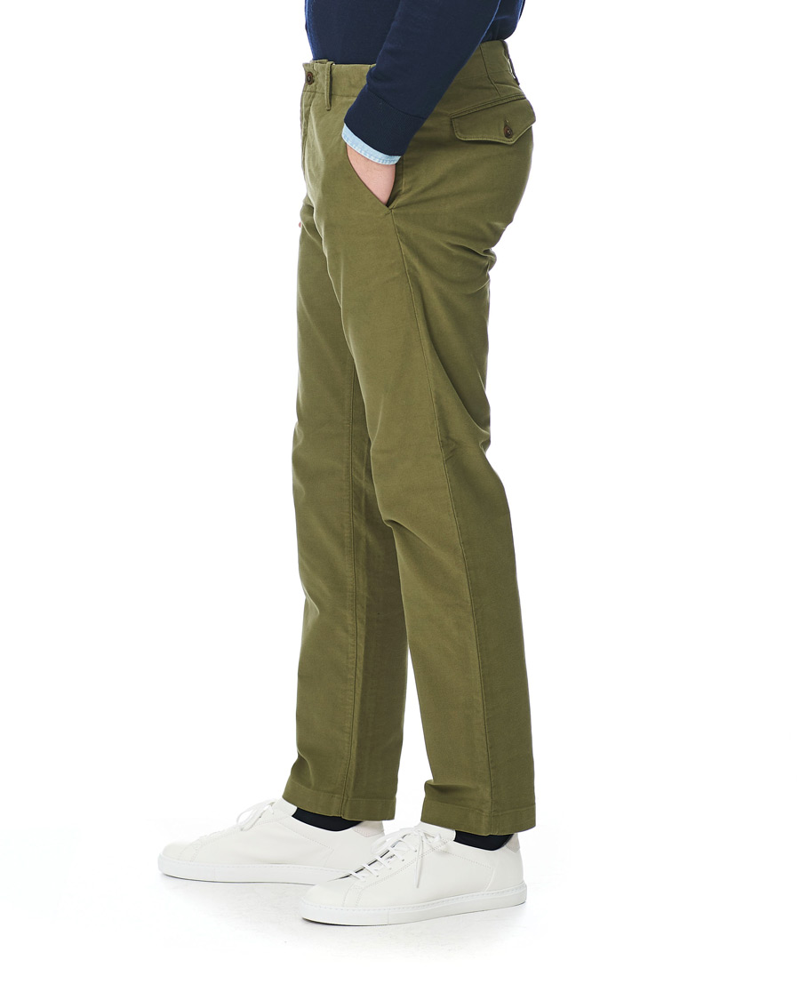 Uomini | Pantaloni | NN07 | Steven Regular Fit Stretch Chinos Moss Green