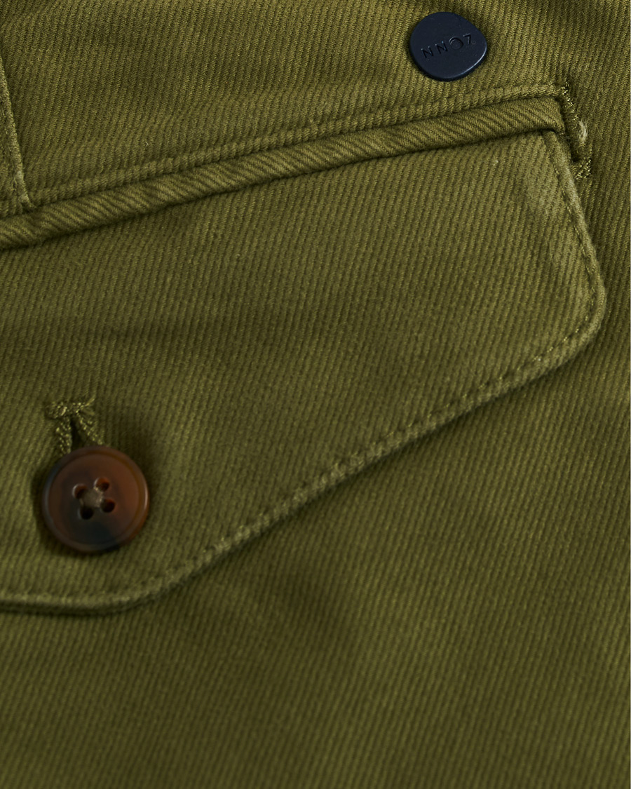 Uomini | Pantaloni | NN07 | Steven Regular Fit Stretch Chinos Moss Green