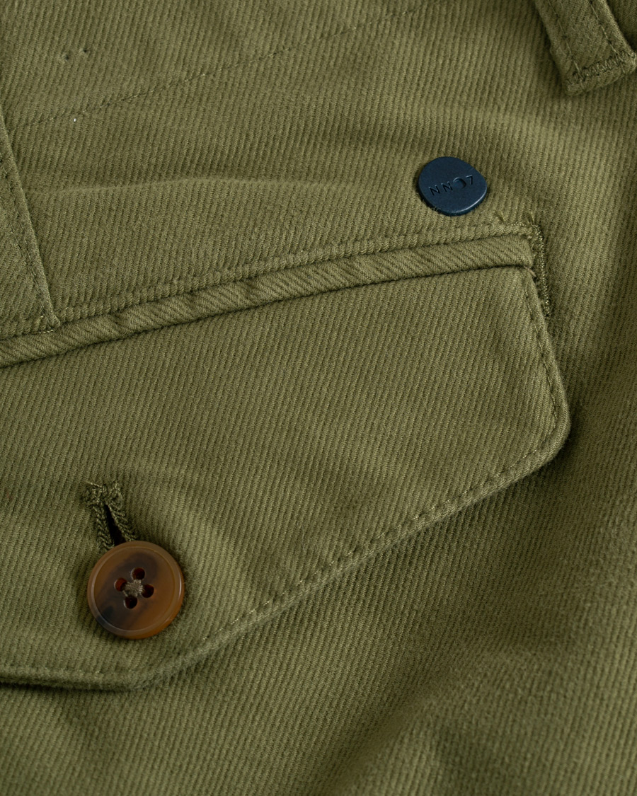 Uomini | Pantaloni | NN07 | Steven Regular Fit Stretch Chinos Moss Green