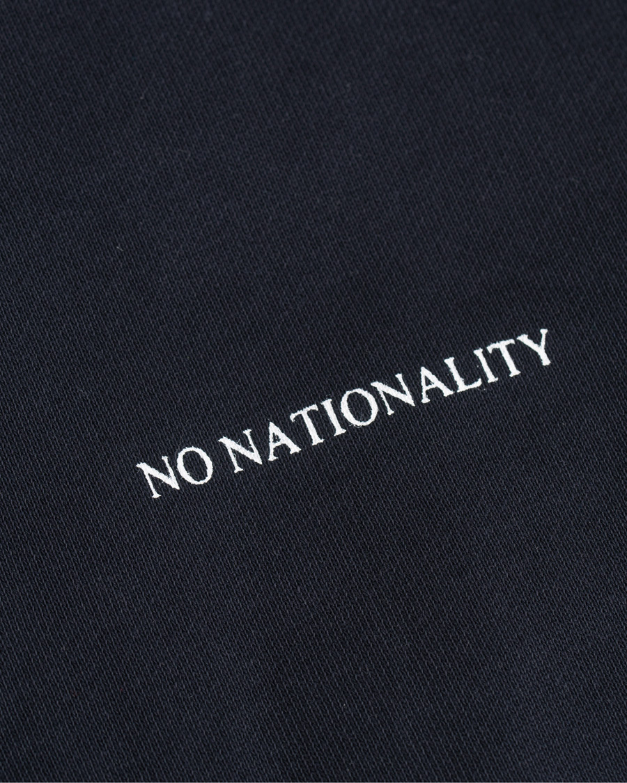 Uomini | Maglieria | NN07 | Barrow Printed Hoodie Navy Blue