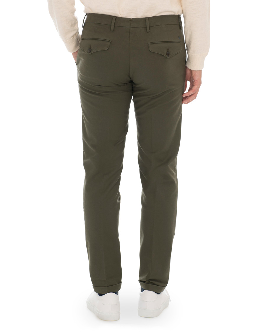 Uomini | Pantaloni | NN07 | Scott Regular Fit Stretch Trousers Army Green