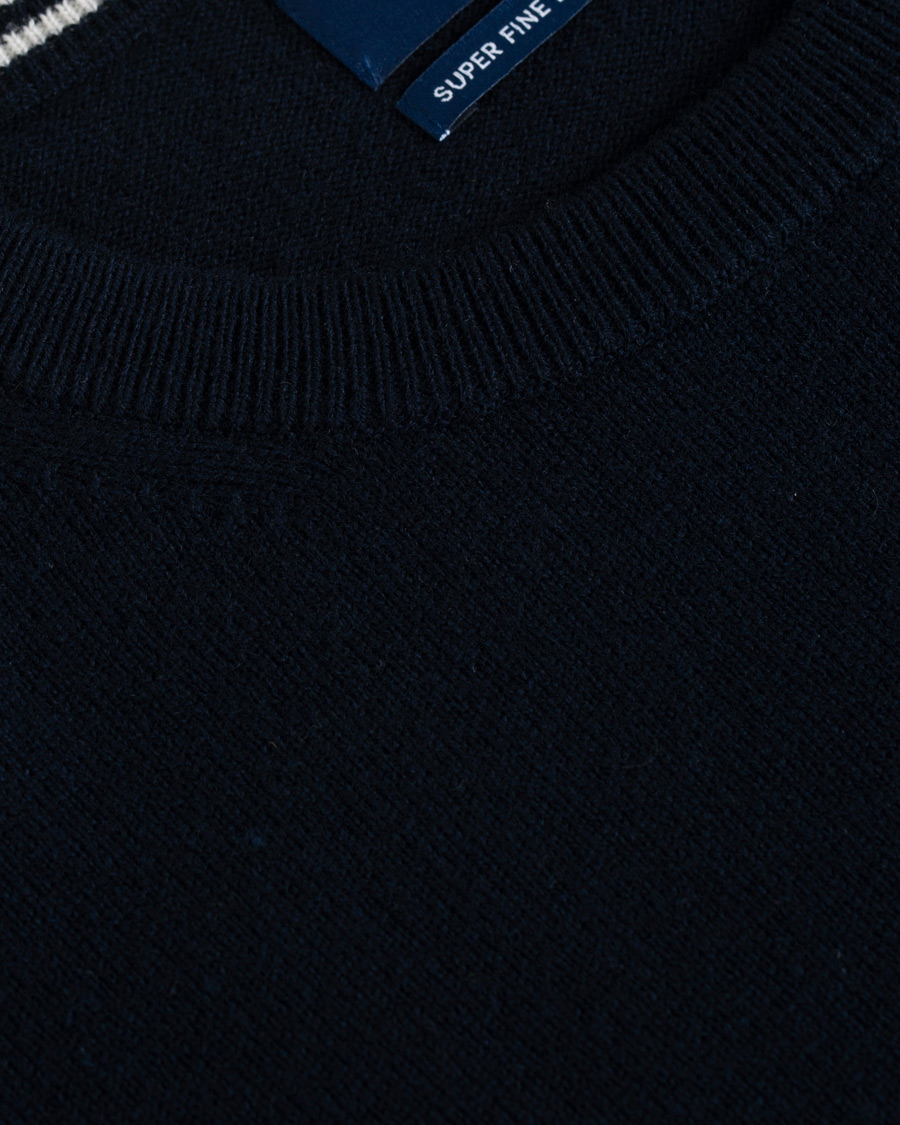 Uomini | Maglieria | GANT | Lambswool Crew Neck Pullover Marine