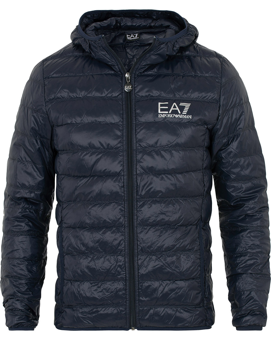 Uomini | Giacche | EA7 | Train Core Light Down Hoodie Jacket Navy